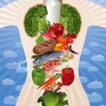 healthy-food-and-body illustration